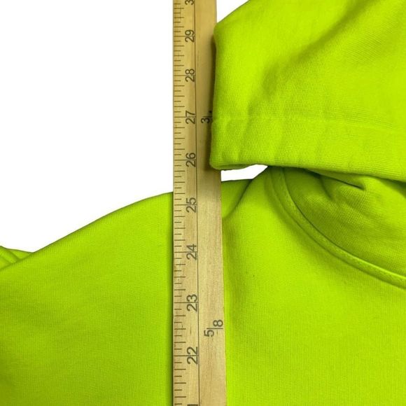 Represent Mens S Hoodie Gold Lime Green Angel Graphic Print - Picture 13 of 15